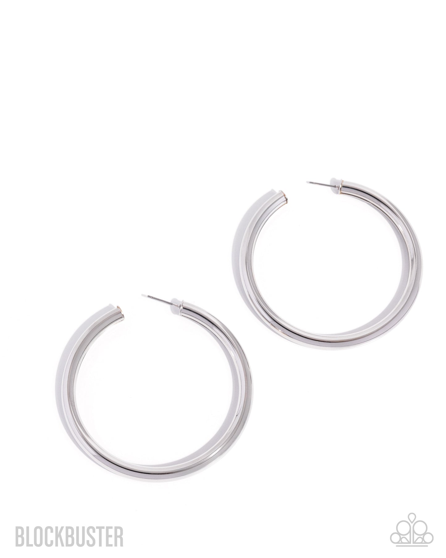 Curve Ball Silver Earring - Paparazzi Accessories