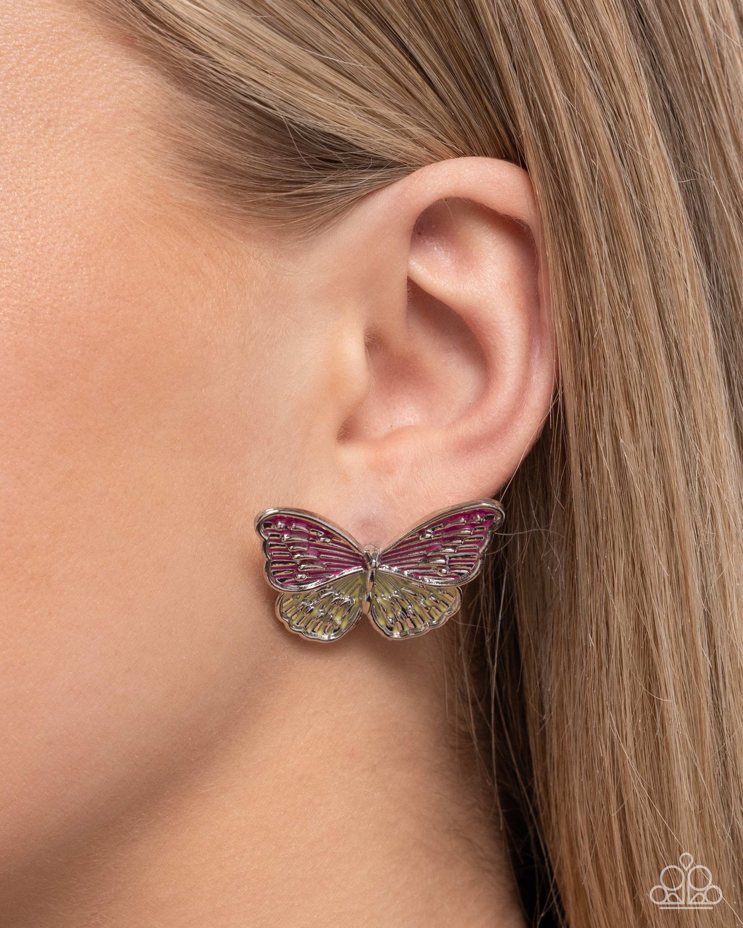 Aerial Appreciation Pink Earrings - Paparazzi Accessories
