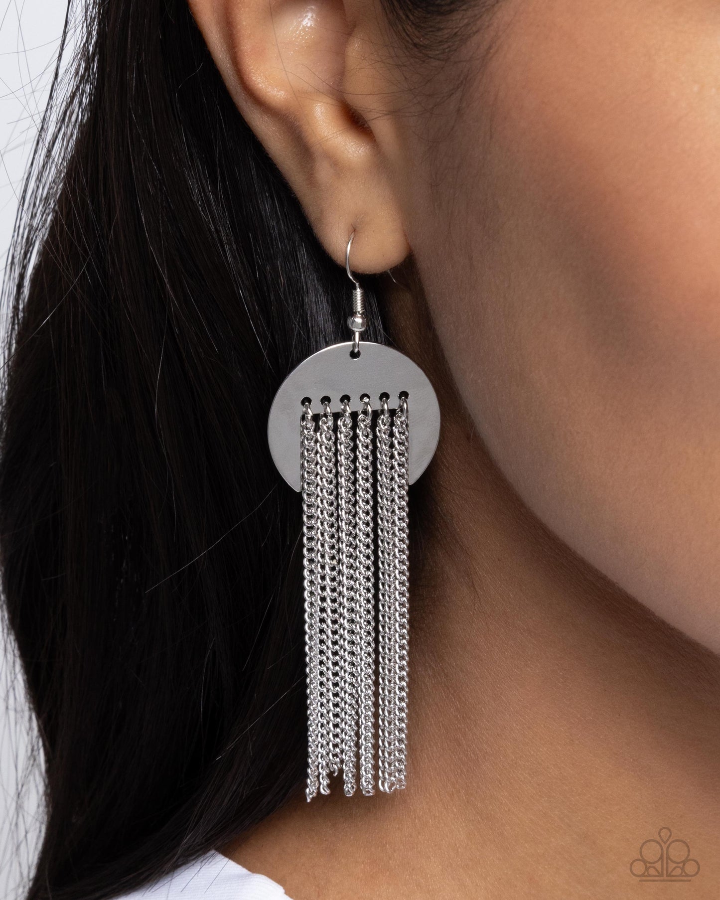Levitating Leader Silver Earrings - Paparazzi Accessories