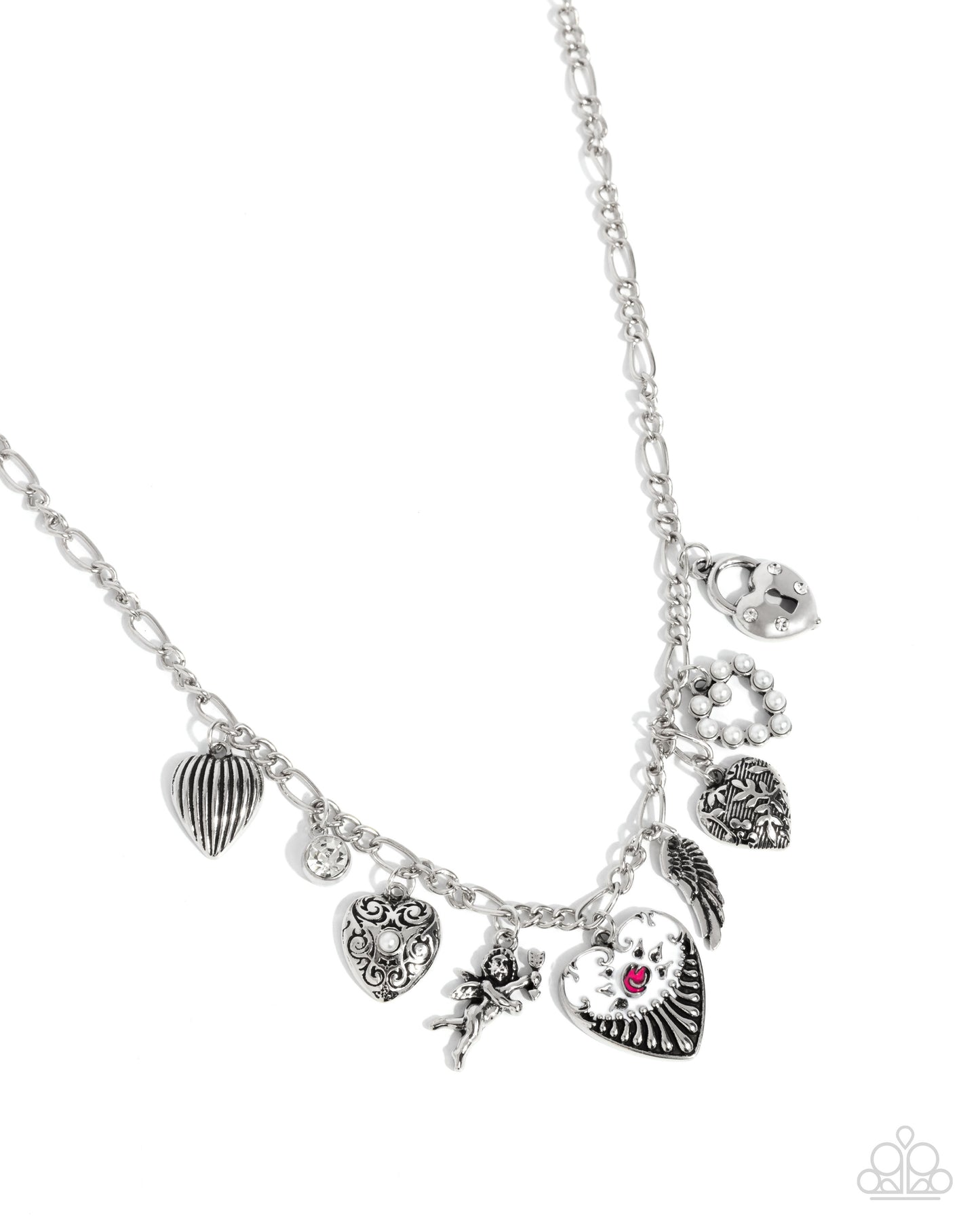 Caring Collection White Necklace - Paparazzi Accessories