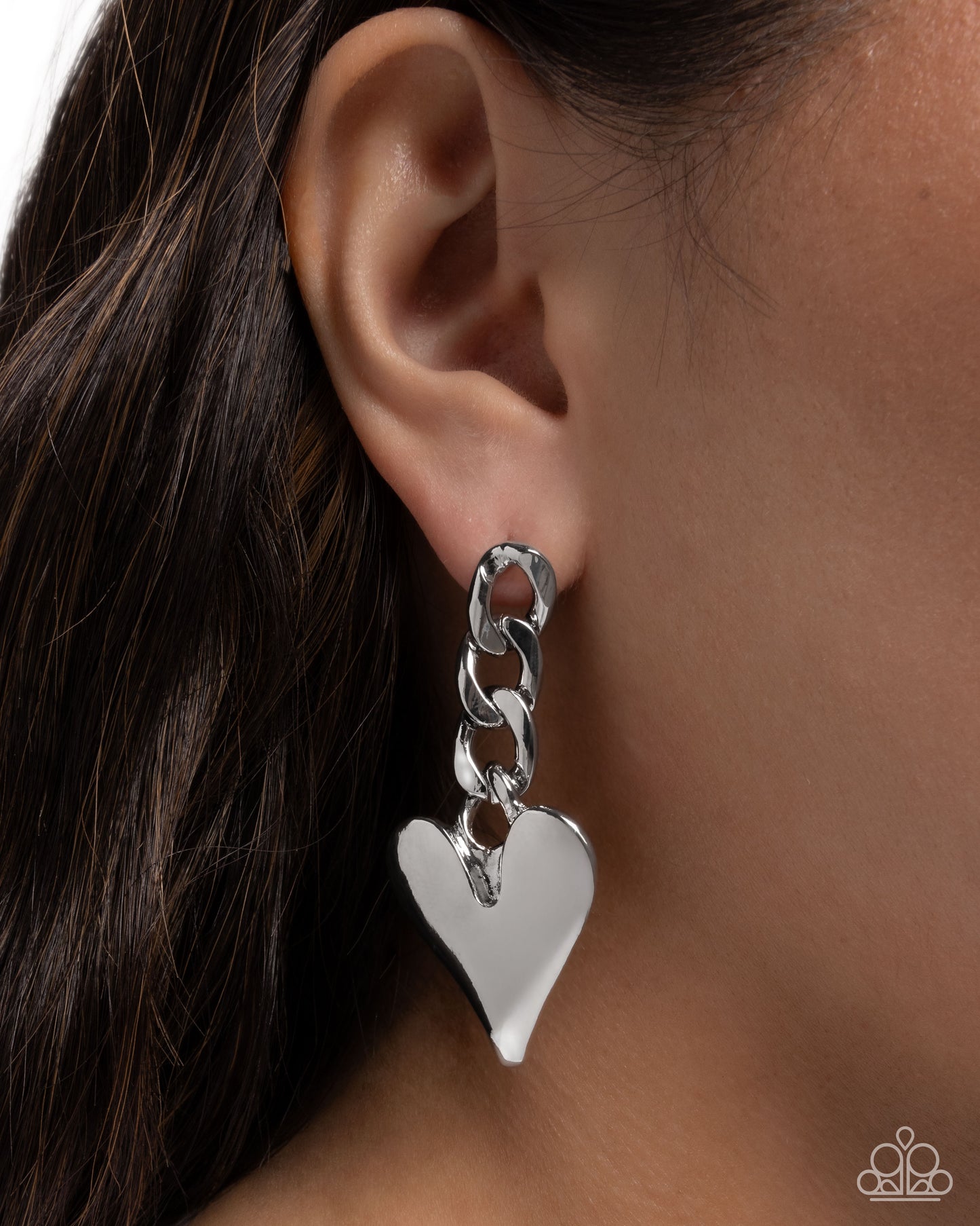 Mechanic Match Silver Earrings - Paparazzi Accessories