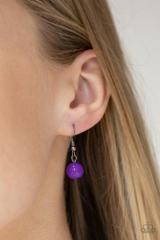 Watch Me Now Purple Necklace ~ Paparazzi Accessories