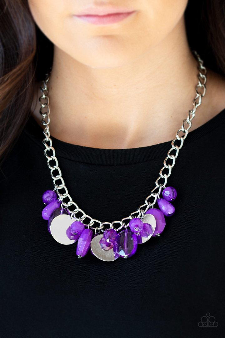 Treasure Shore Purple Necklace ~ Paparazzi Accessories