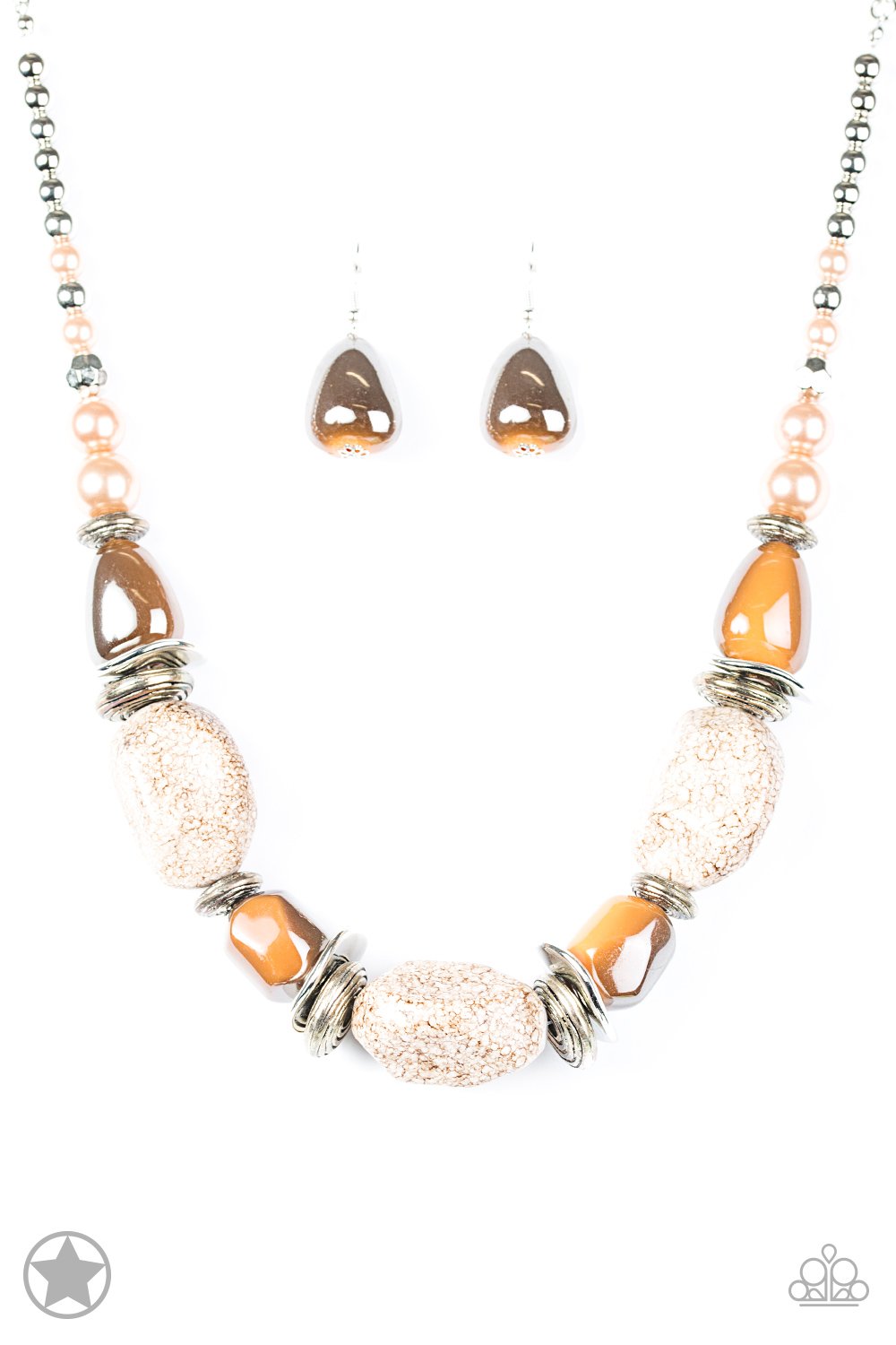 In Good Glazes Peach Necklace ~ Paparazzi Accessories