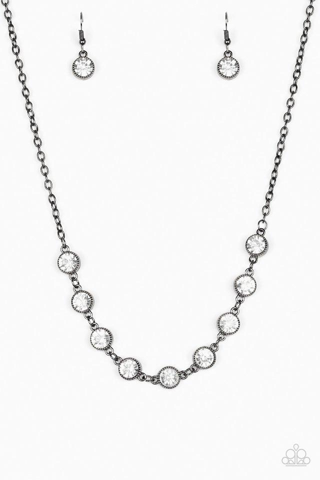 Starlit Socials Black Necklace - Paparazzi Accessories