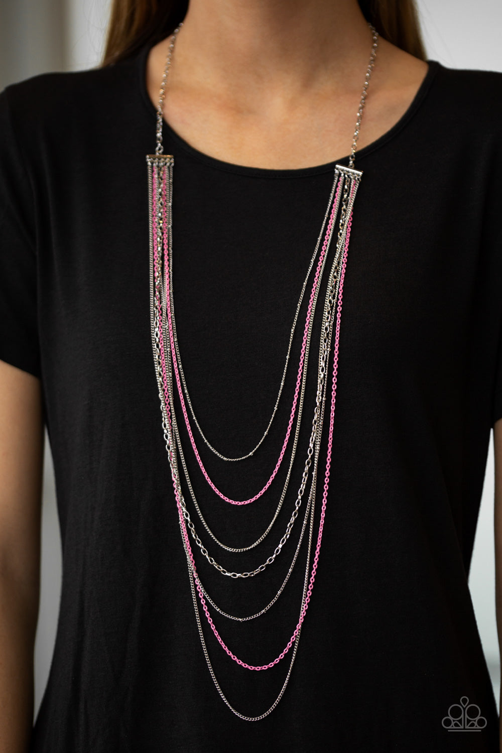 Radical Rainbows Pink Necklace ~ Paparazzi Accessories