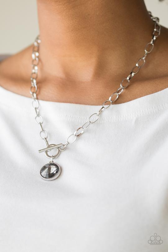 She Sparkles On Silver Necklace ~ Paparazzi Accessories