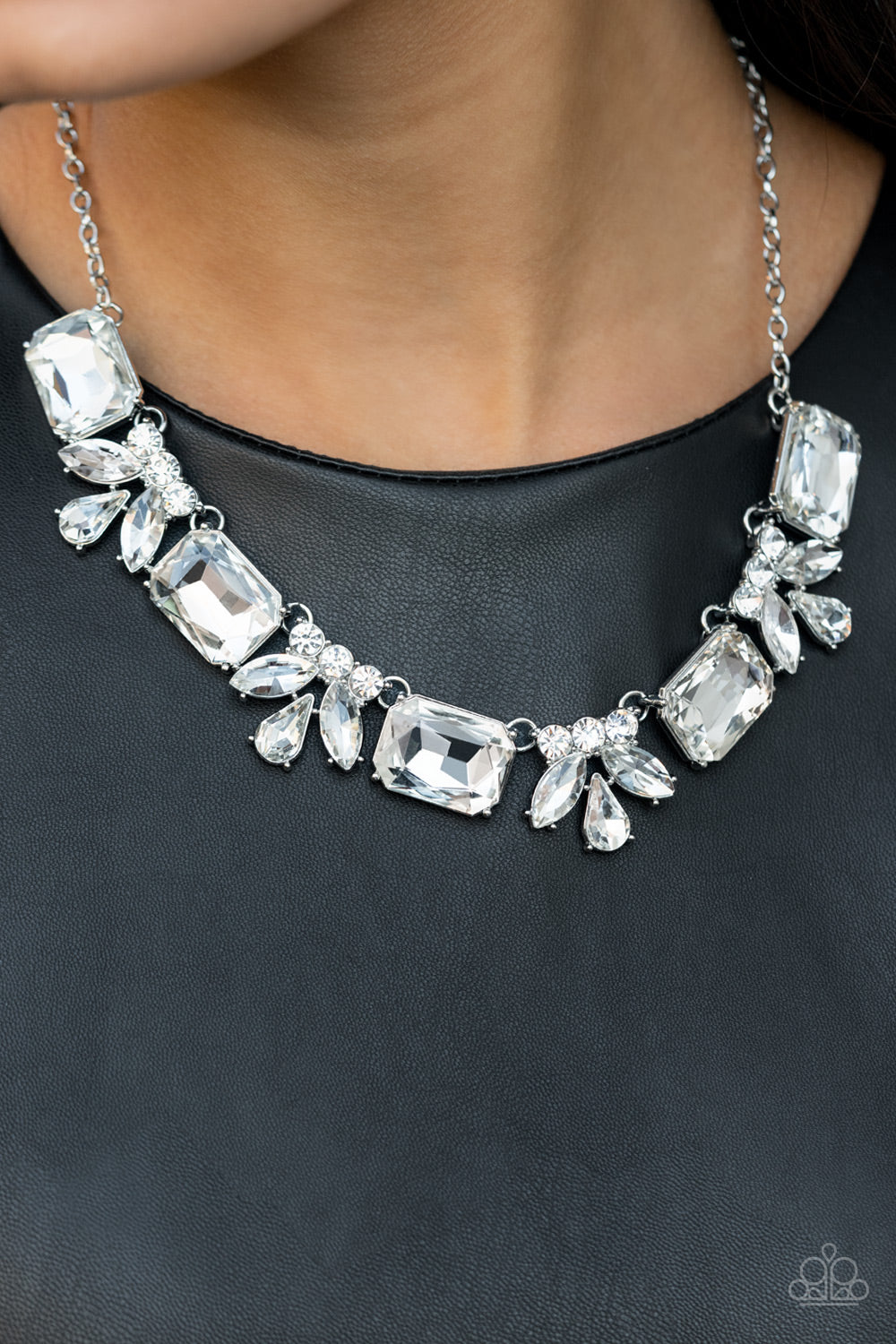 Long Live Sparkle White Necklace ~ Paparazzi Accessories