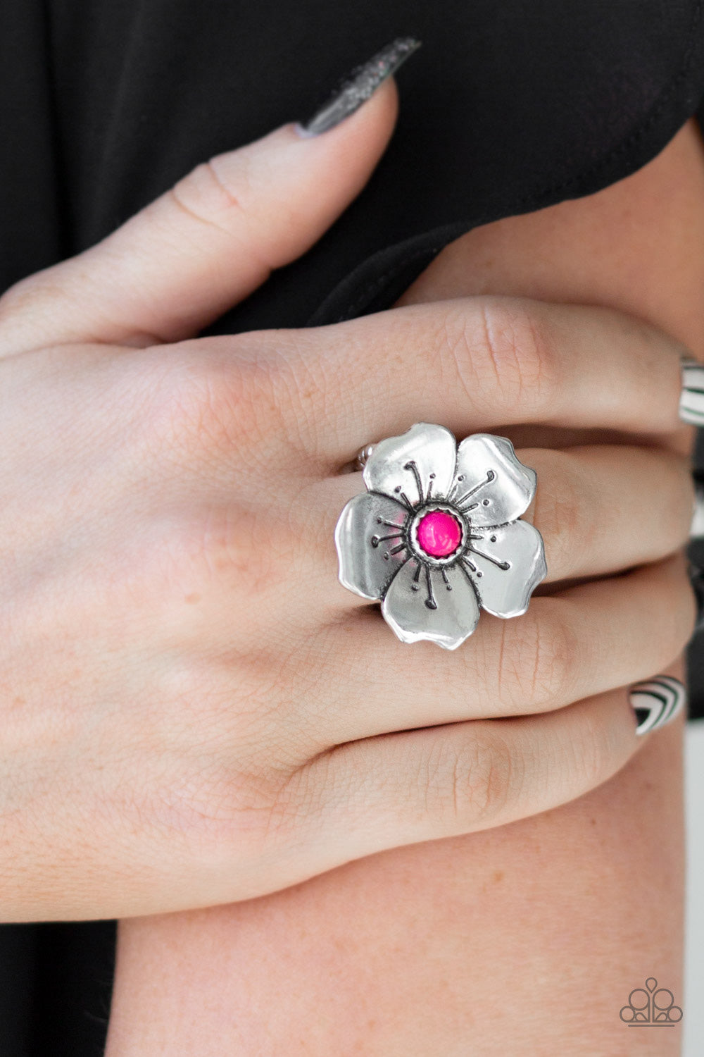 Boho Blossom Pink Ring ~ Paparazzi Accessories