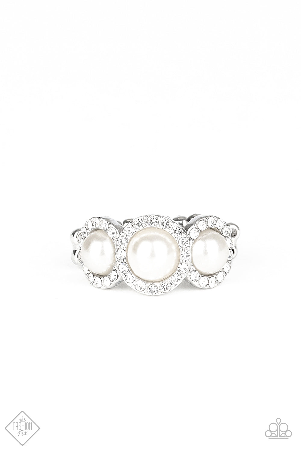Shut The Front DIOR! White Ring ~ Paparazzi Accessories