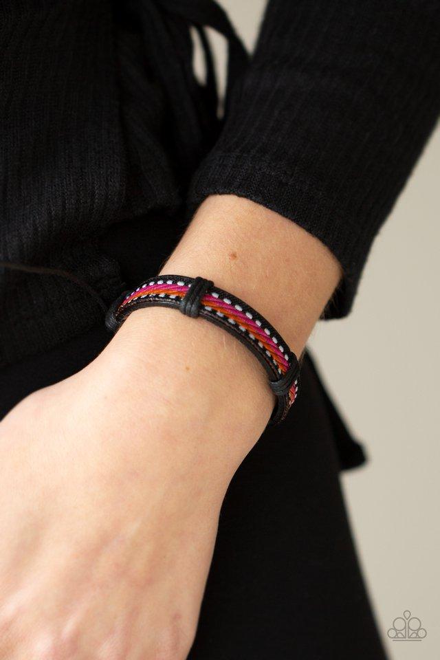 Forging a Trail Orange Urban Bracelet - Paparazzi Accessories