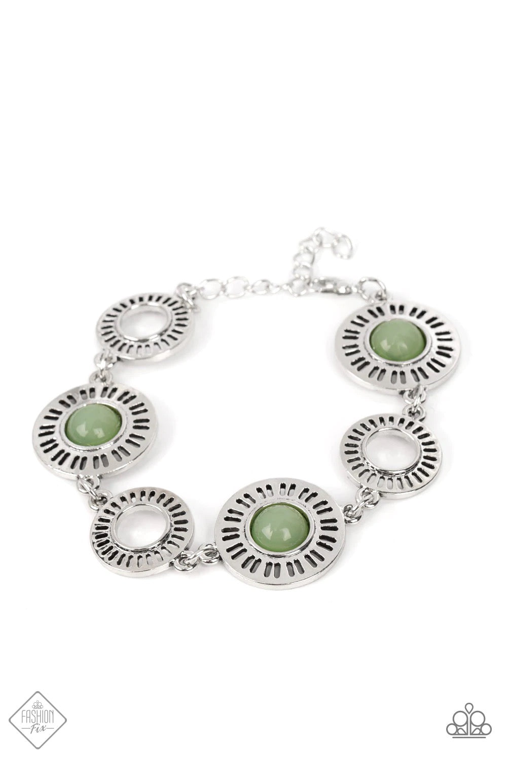 Coastal Charmer Green Bracelet - Paparazzi Accessories