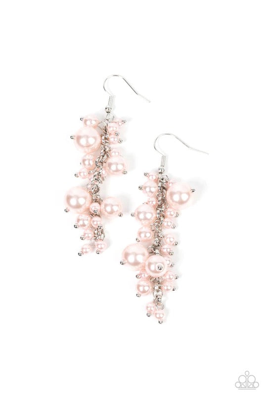 The Rumors are True Pink Earring - Paparazzi Accessories