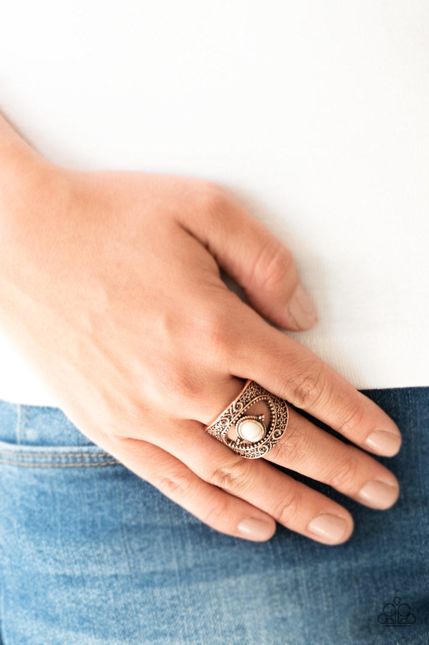 Rural Relic Copper Ring ~ Paparazzi Accessories