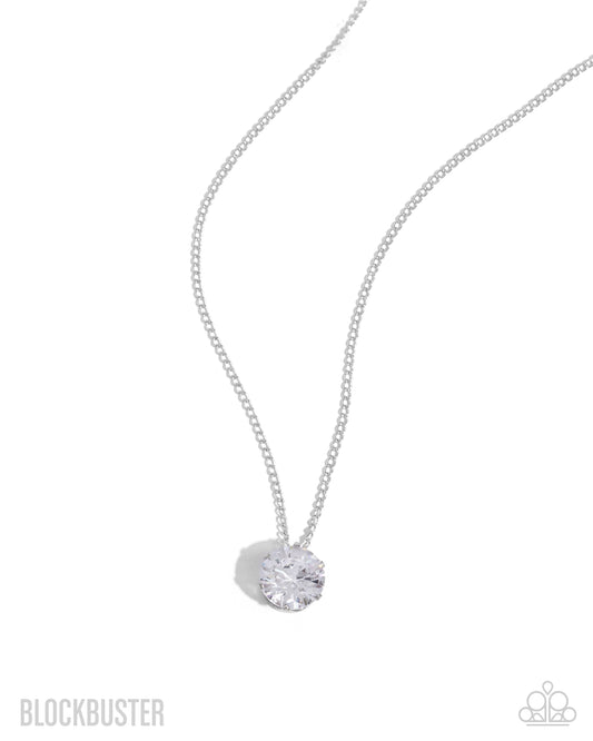 What A Gem White Necklace - Paparazzi Accessories