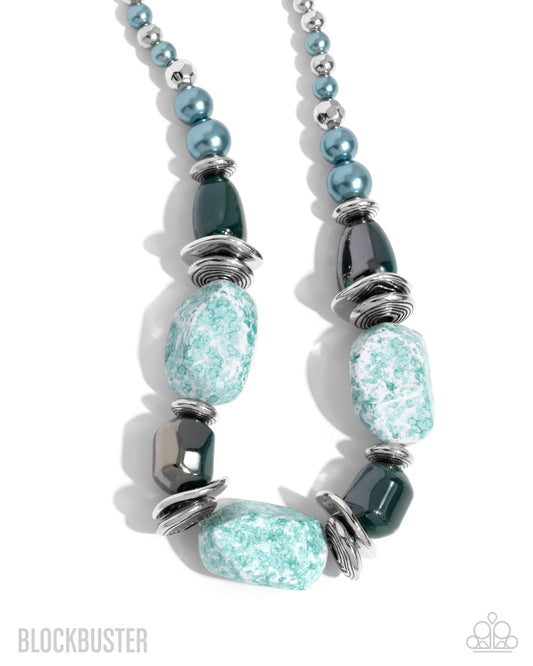 In Good Glazes Blue Necklace - Paparazzi Accessories