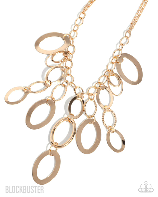 A Golden Spell Necklace - Paparazzi Accessories