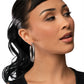 Curve Ball Silver Earring - Paparazzi Accessories