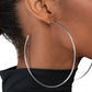 Colossal Couture Silver Earring - Paparazzi Accessories