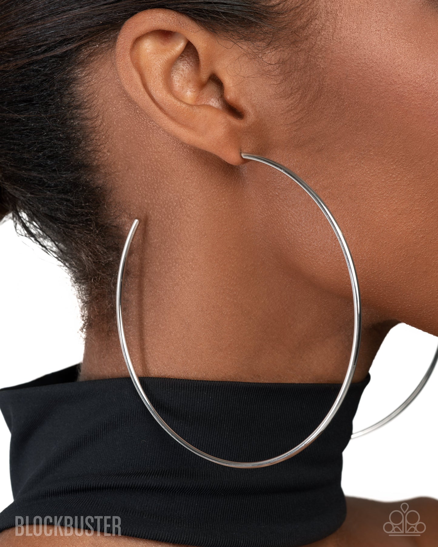 Colossal Couture Silver Earring - Paparazzi Accessories
