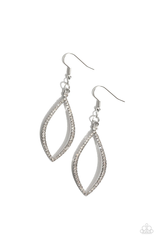Twinkly Treat White Earrings - Paparazzi Accessories