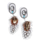 Feathered Fairy Tale Brown Earrings - Paparazzi Accessories