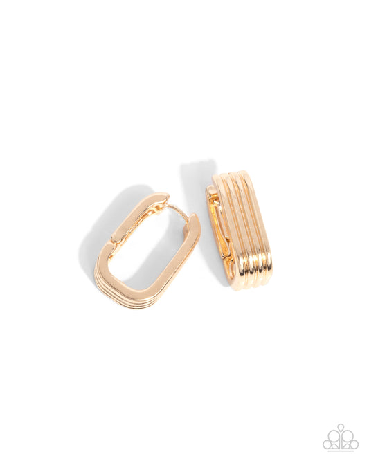 Vendetta Vanity Gold Earrings - Paparazzi Accessories