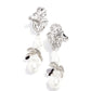 Profound Pearls White Earrings - Paparazzi Accessories