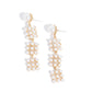 Pearl Pastime Gold Earrings - Paparazzi Accessories