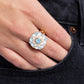Cheers to Perfection Blue Ring - Paparazzi Accessories
