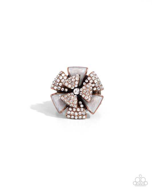 Persuasive Pizzazz Copper Ring - Paparazzi Accessories
