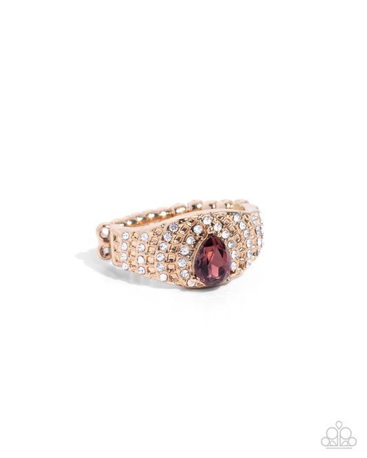 Dreaming of Decadence Purple Ring - Paparazzi Accessories