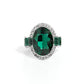 Stubborn Shimmer Green Ring - Paparazzi Accessories