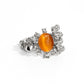Reflective Rarity Orange Ring - Paparazzi Accessories