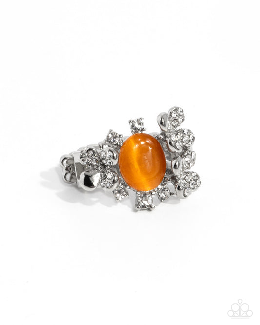 Reflective Rarity Orange Ring - Paparazzi Accessories