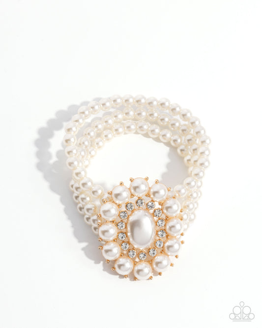 Take A Fancy To Gold Bracelet - Paparazzi Accessories