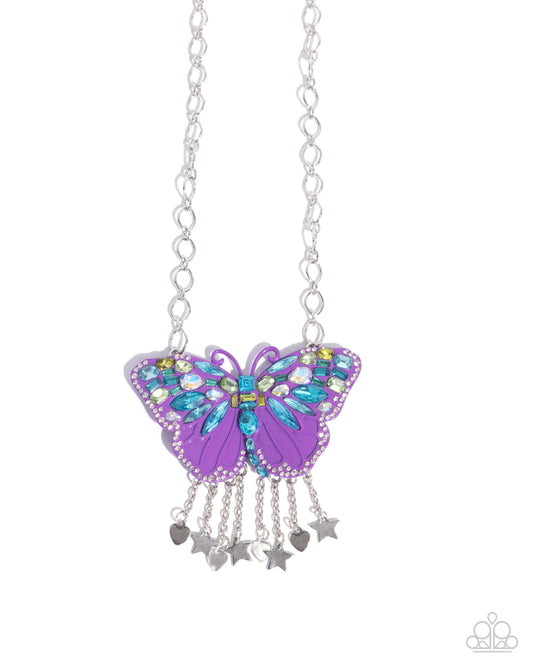 Mayoral Monarch Purple Necklace - Paparazzi Accessories