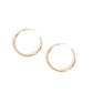 Sleek Selvage Gold Earrings - Paparazzi Accessories