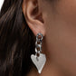 Mechanic Match Silver Earrings - Paparazzi Accessories