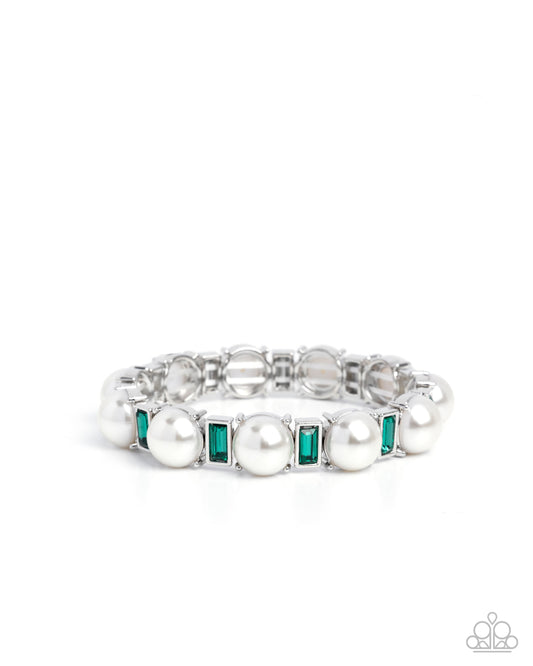Pronged Palace Green Bracelet - Paparazzi Accessories