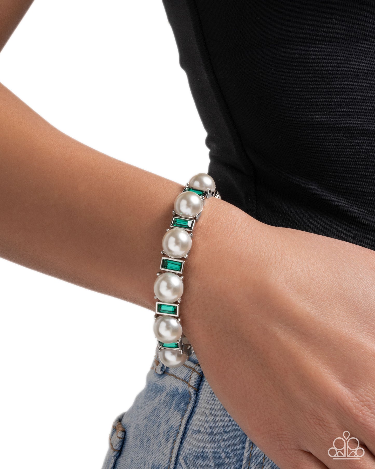 Pronged Palace Green Bracelet - Paparazzi Accessories