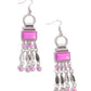 Complimentary Cascade Purple Earrings - Paparazzi Accessories