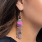 Complimentary Cascade Purple Earrings - Paparazzi Accessories