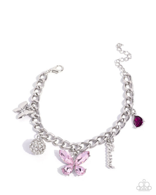 Luminous Lift Pink Bracelet - Paparazzi Accessories