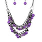 Watch Me Now Purple Necklace ~ Paparazzi Accessories