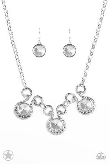 Hypnotized Silver Blockbuster Necklace ~ Paparazzi Accessories