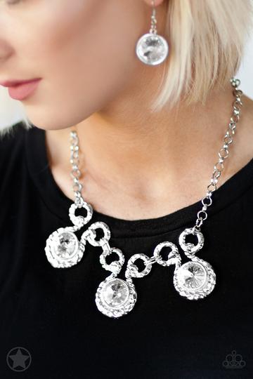 Hypnotized Silver Blockbuster Necklace ~ Paparazzi Accessories