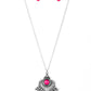 Inde-PENDANT Idol Pink Necklace ~ Paparazzi Accessories
