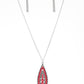 Tiki Tease Red Necklace ~ Paparazzi Accessories