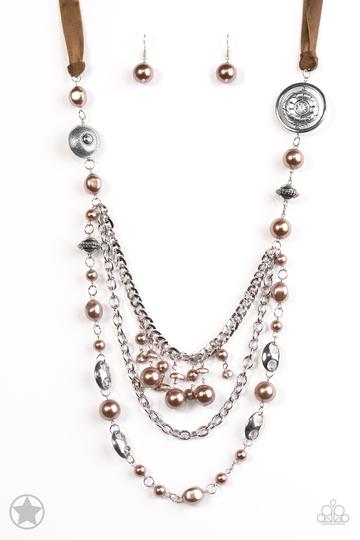 All The Trimmings Brown Necklace ~ Paparazzi Accessories